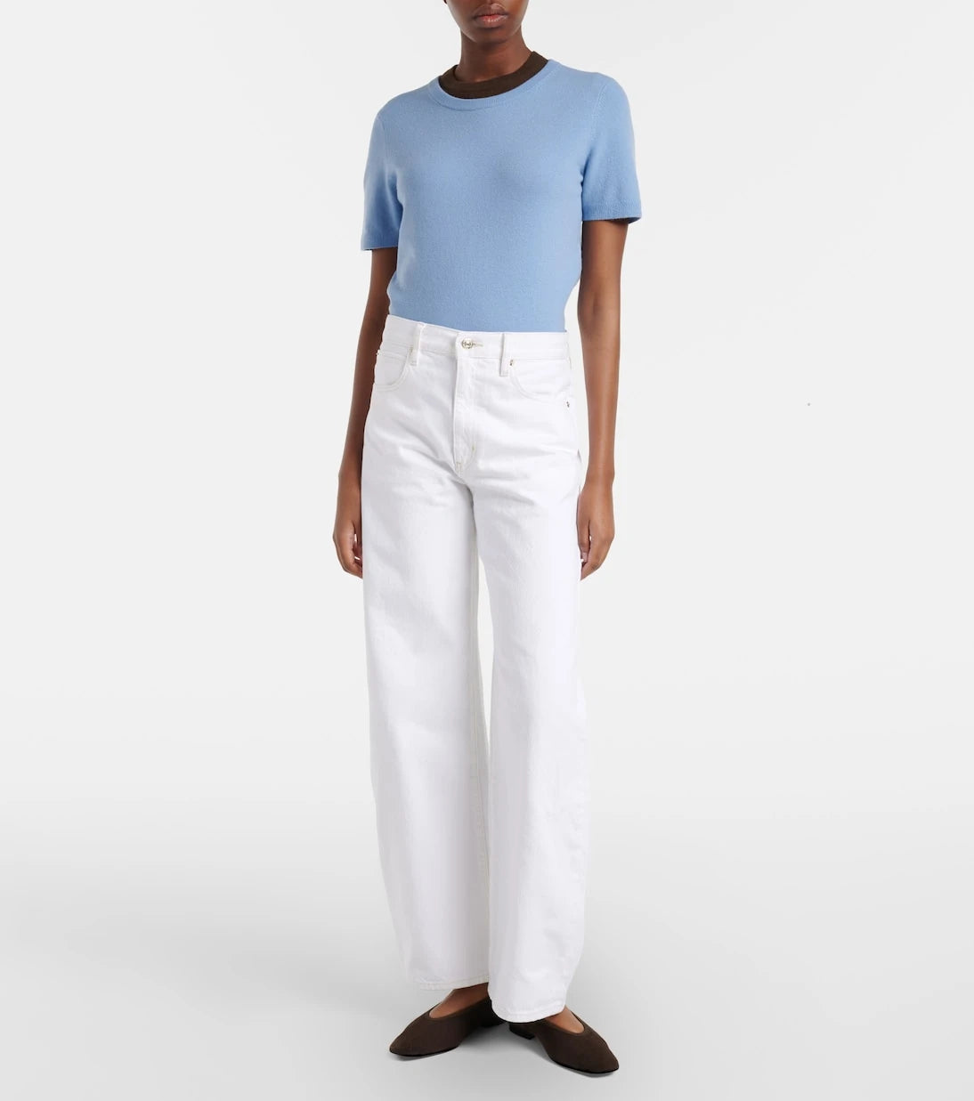 Frame - Bow barrel-leg jeans