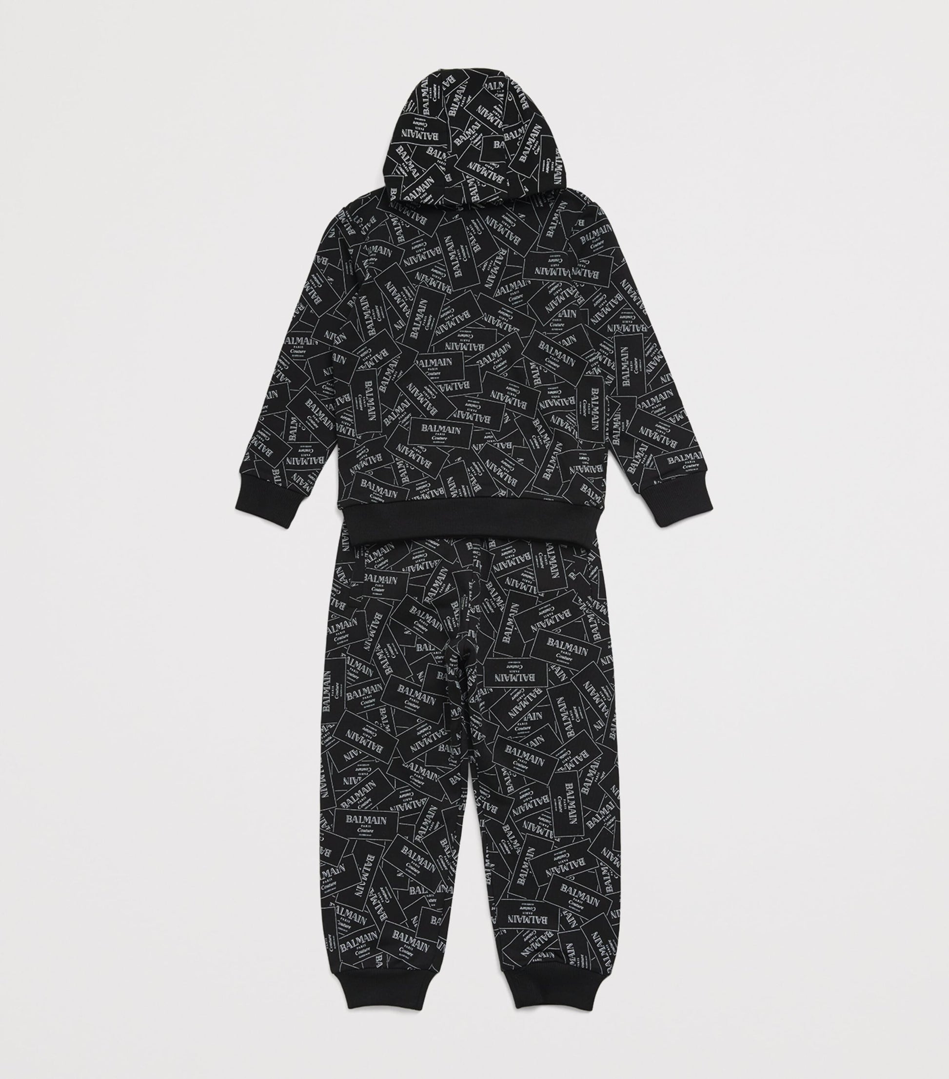 Balmain Kids Cotton Label Print Sweatpants (4-14 Years)