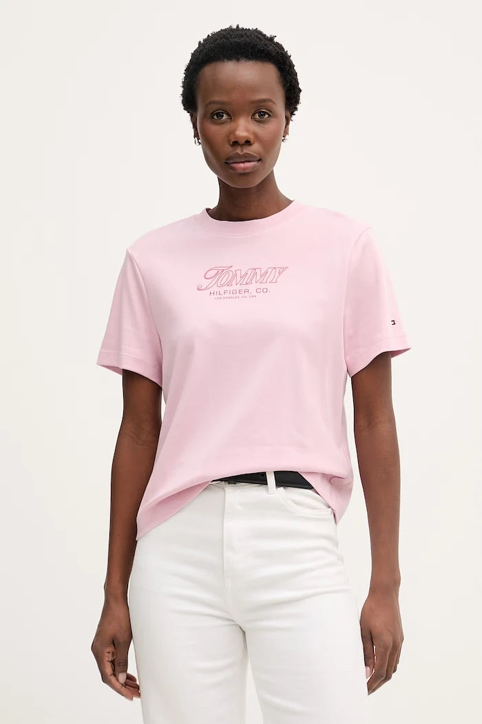 Tommy Hilfiger тениска дамска памучна SUMMER