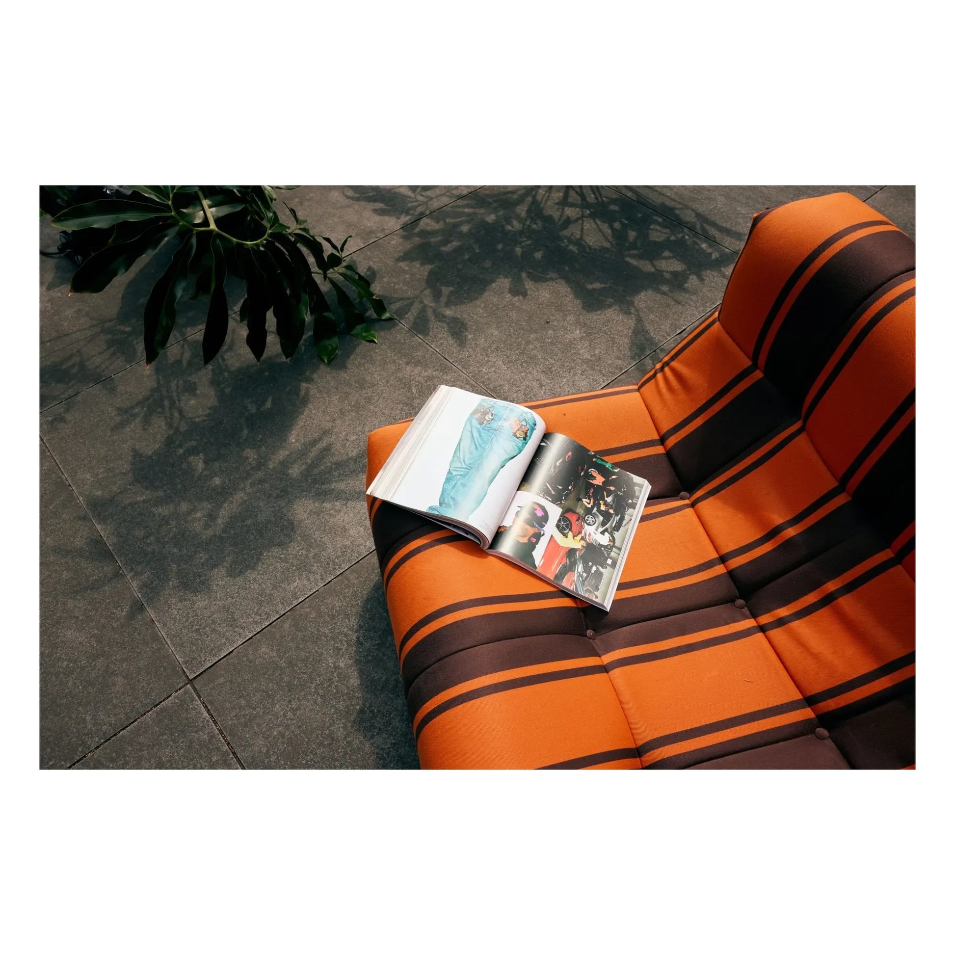 HKliving - Lazy lounge chair | Orange