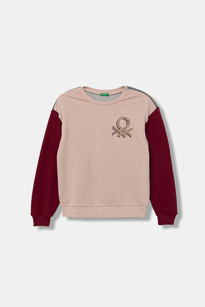 United Colors of Benetton Çocuk Pamuklu Sweatshirt