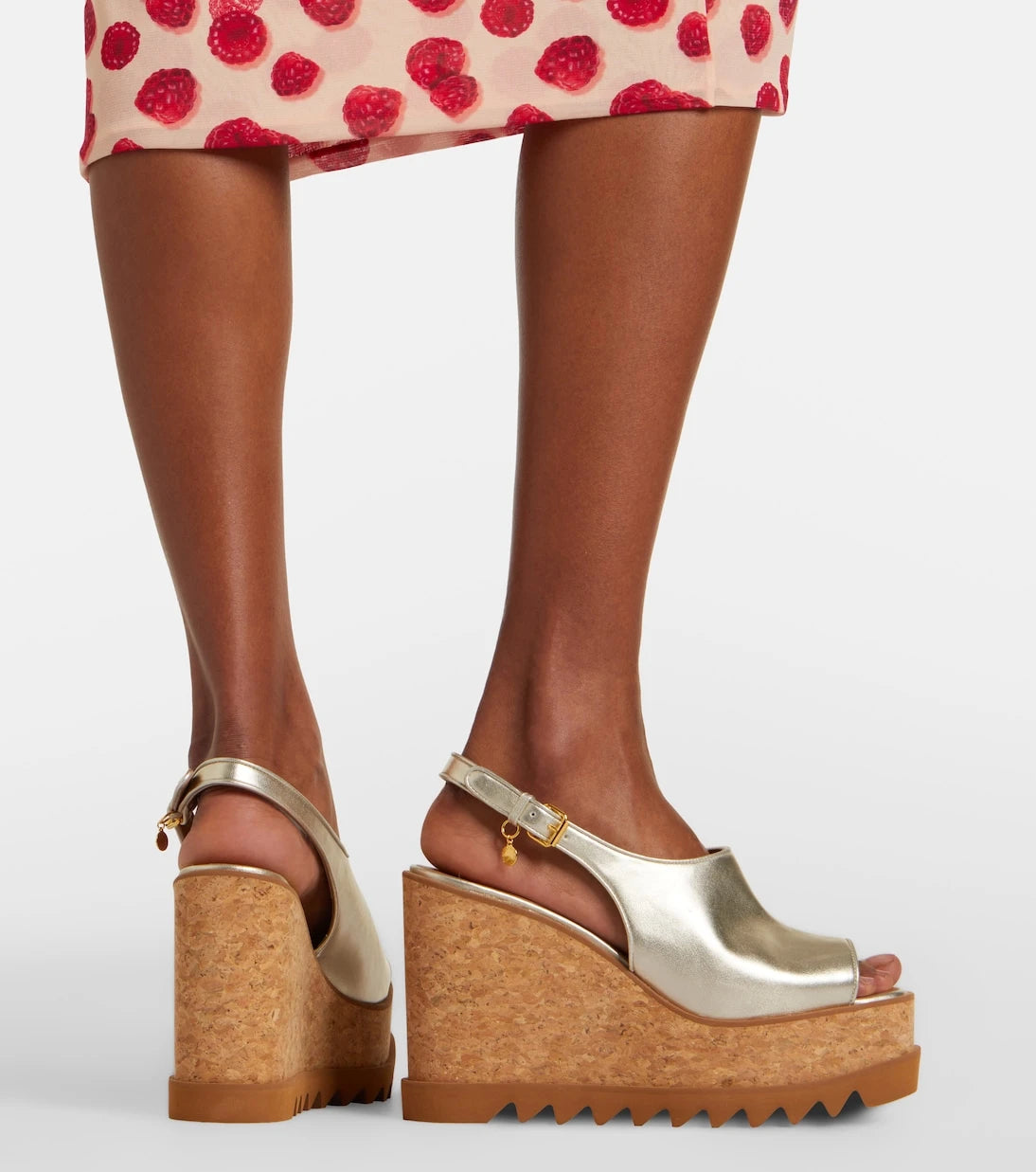 Stella McCartney - Sneak-Elyse arkası açık sandalet