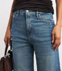 Good American Blue Good Skate Cropped Wide-Leg Jeans
