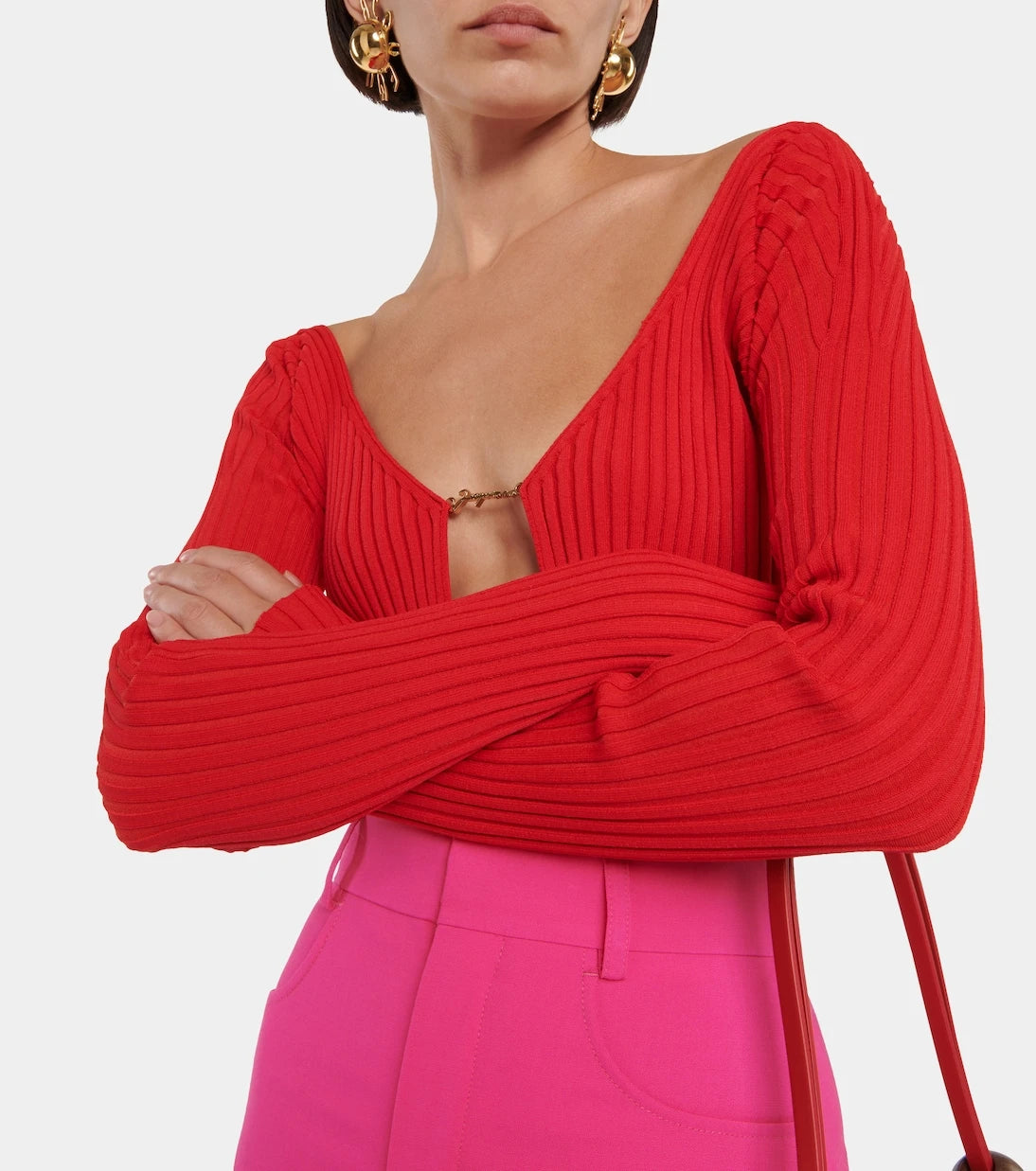 Jacquemus - La Maille Pralù cropped cardigan