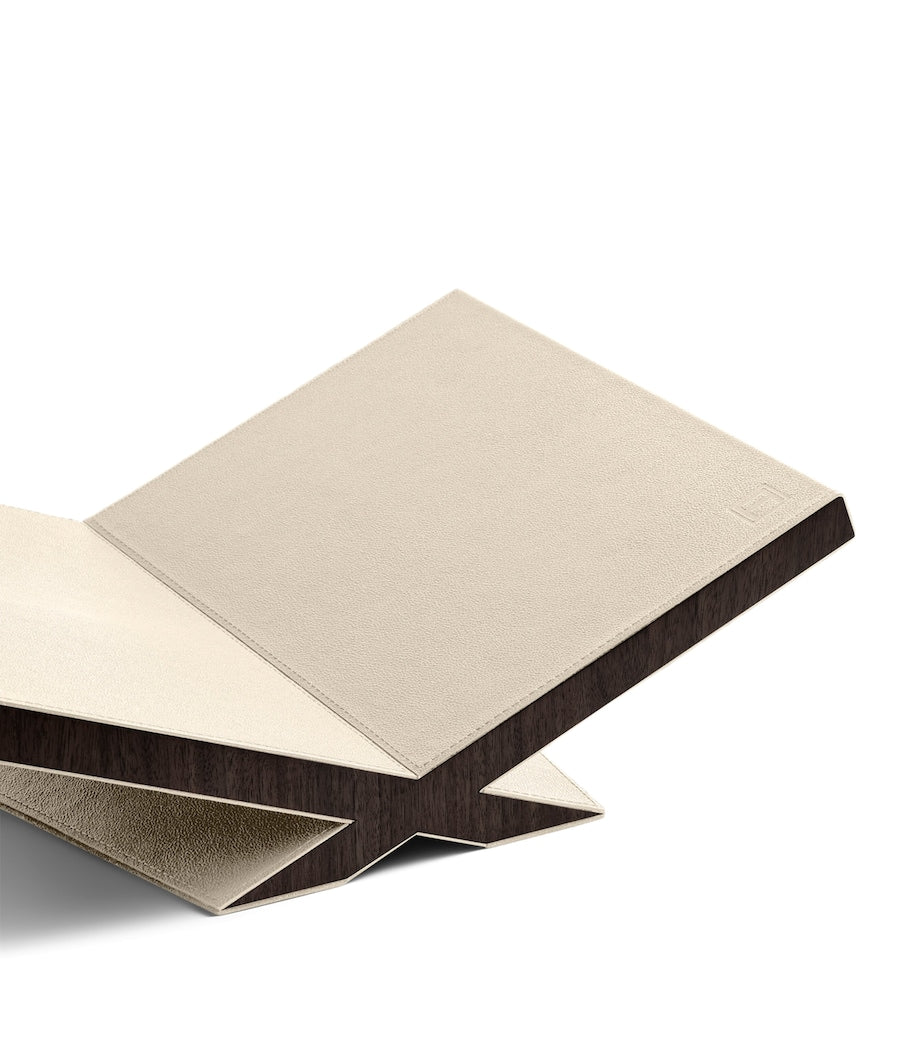 Walnut-Leather Classic Culture Bookstand