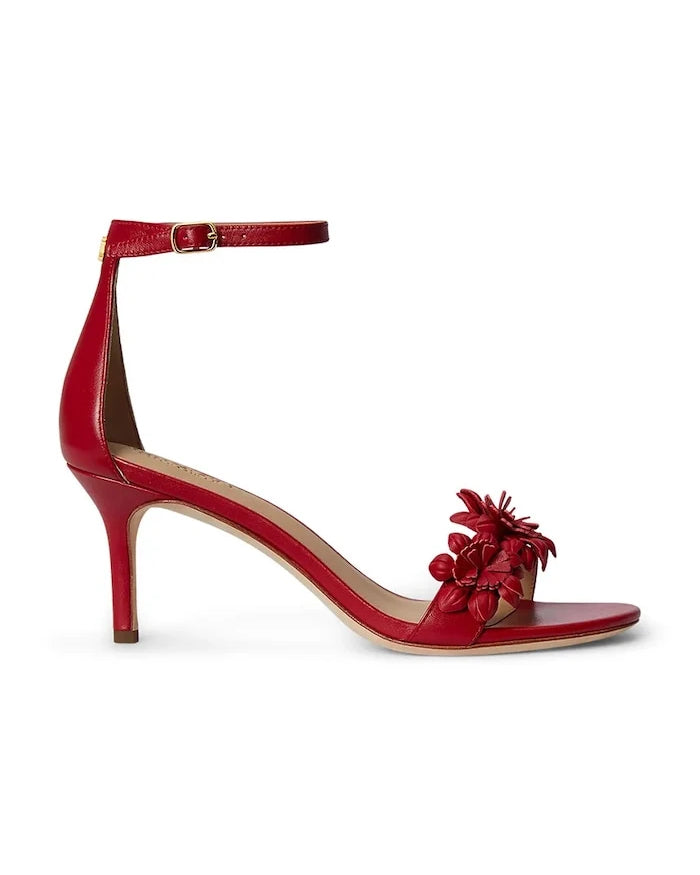 Lauren Ralph Lauren Topuklu Deri Sandalet Allie M Flwr