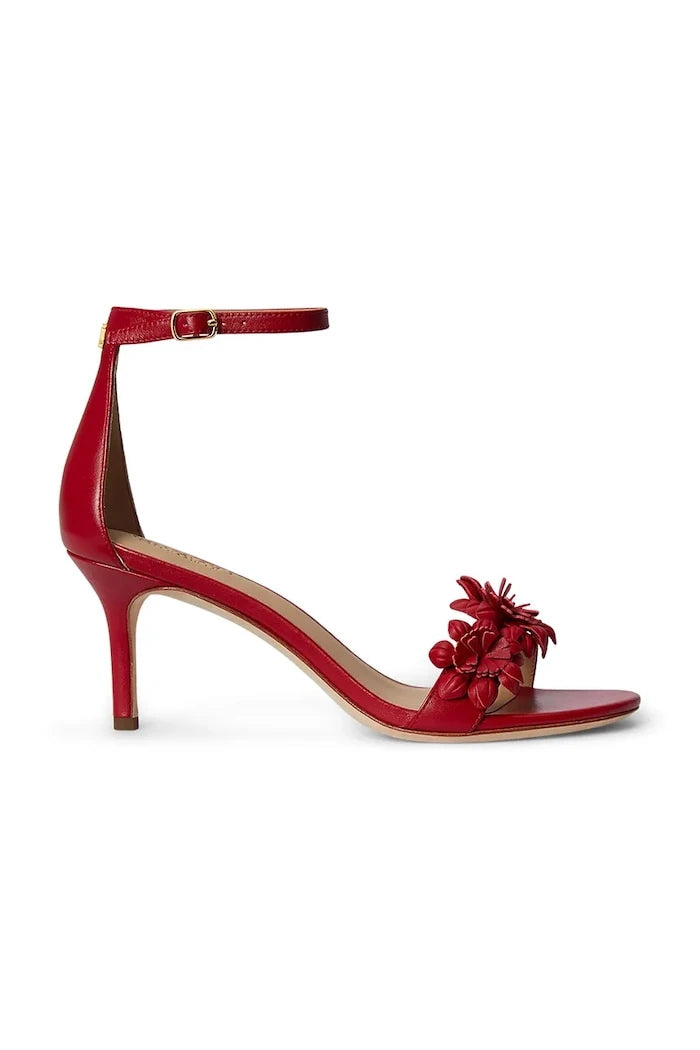 Lauren Ralph Lauren Topuklu Deri Sandalet Allie M Flwr