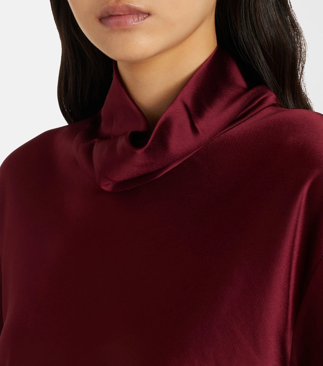 Leset - Barb satin turtleneck top