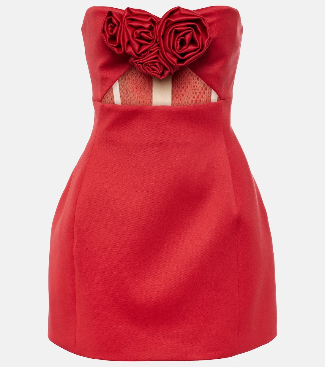 Magda Butrym - Cutout wool-blend bustier dress