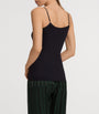 Hanro Black Embellished Cotton Seamless Camisole