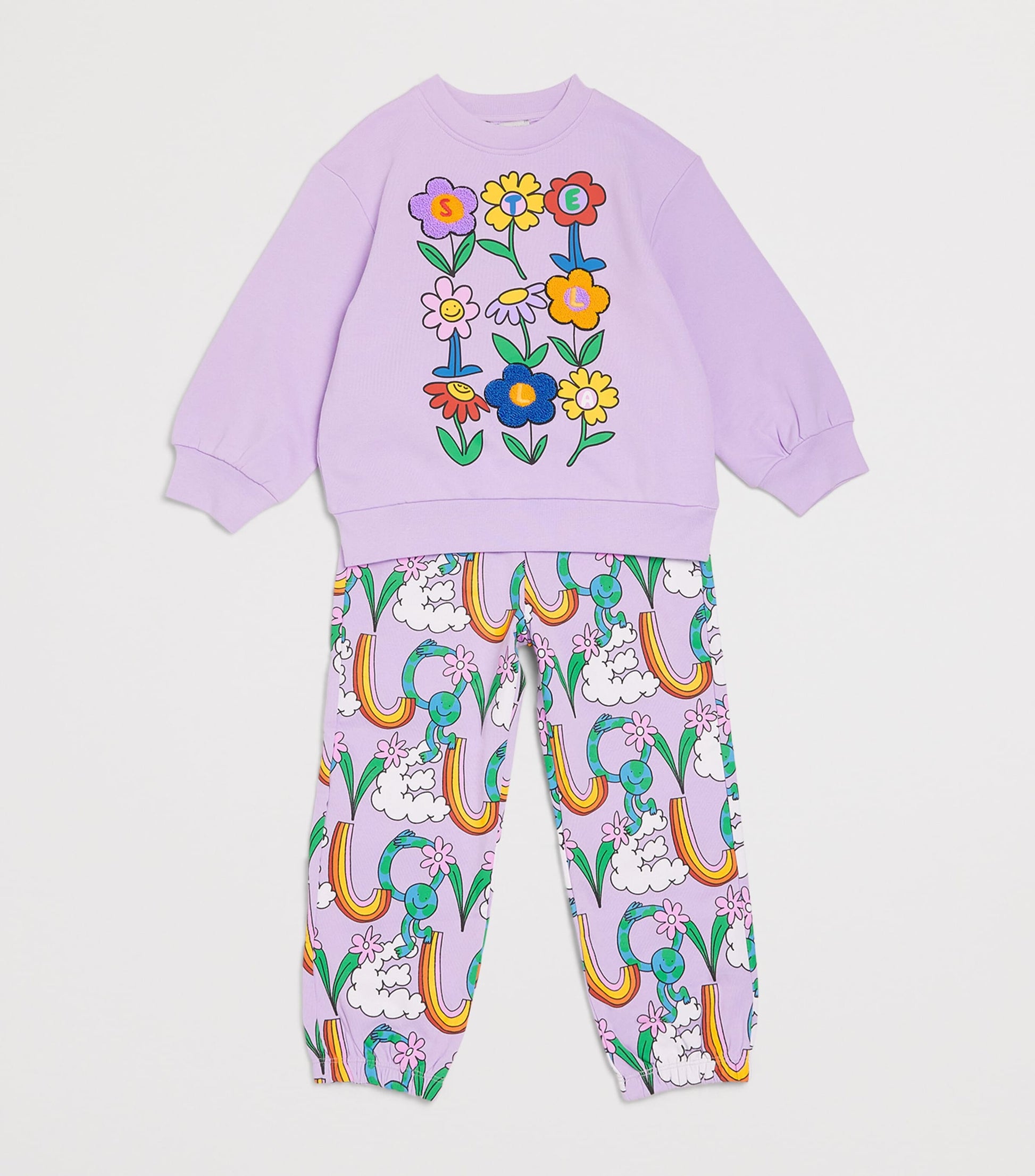 Stella McCartney Kids Cotton Love Print Sweatpants (3-14+ Years)