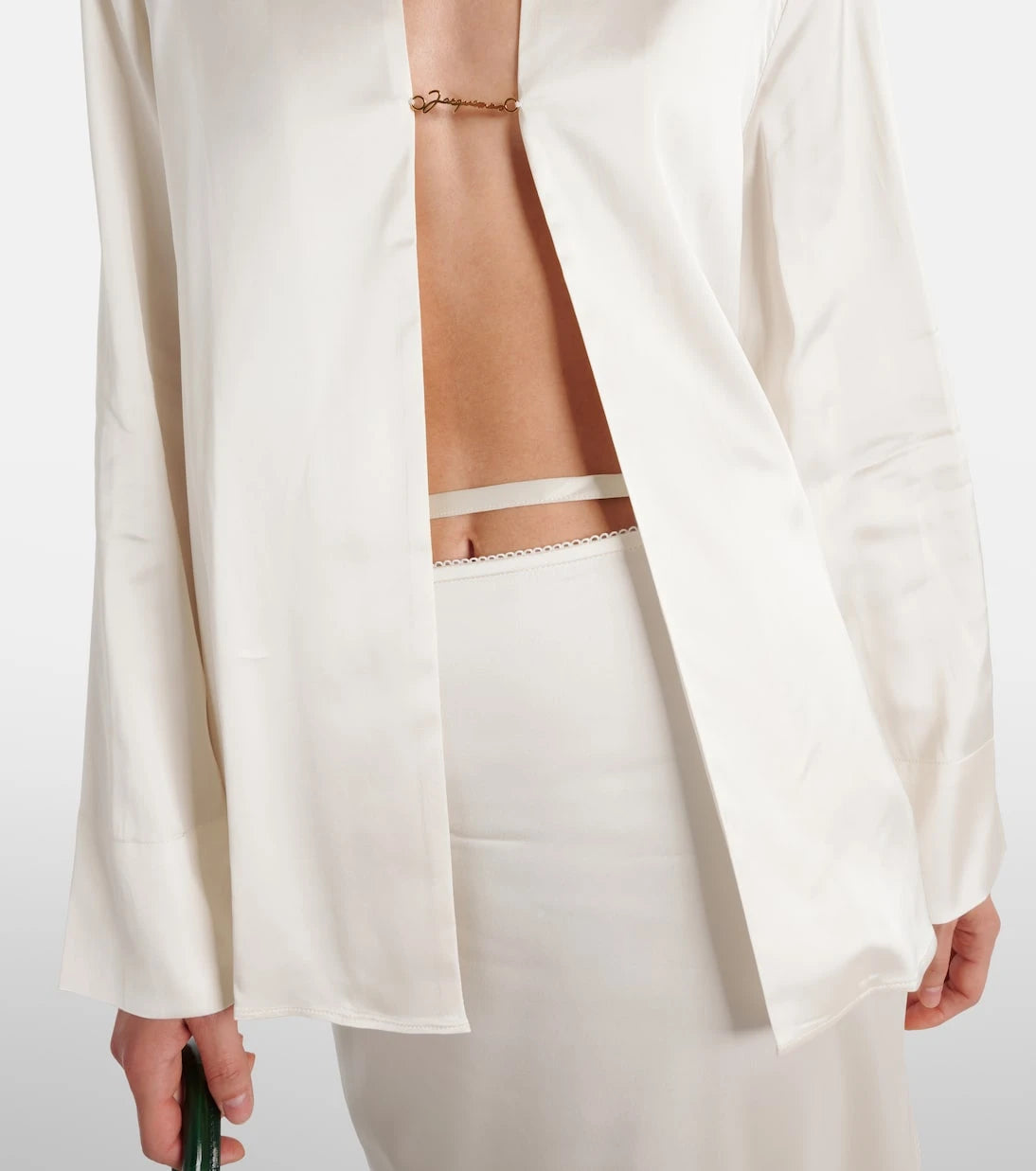 Jacquemus - La Chemise Notte satin top