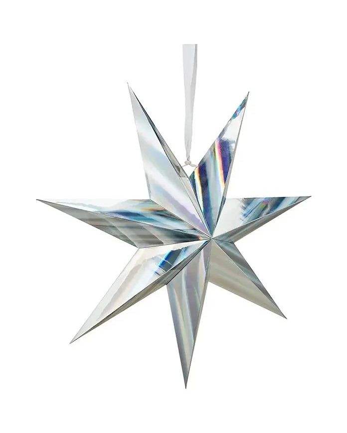 Коледна украса vtwonen Star Paper Iridescence