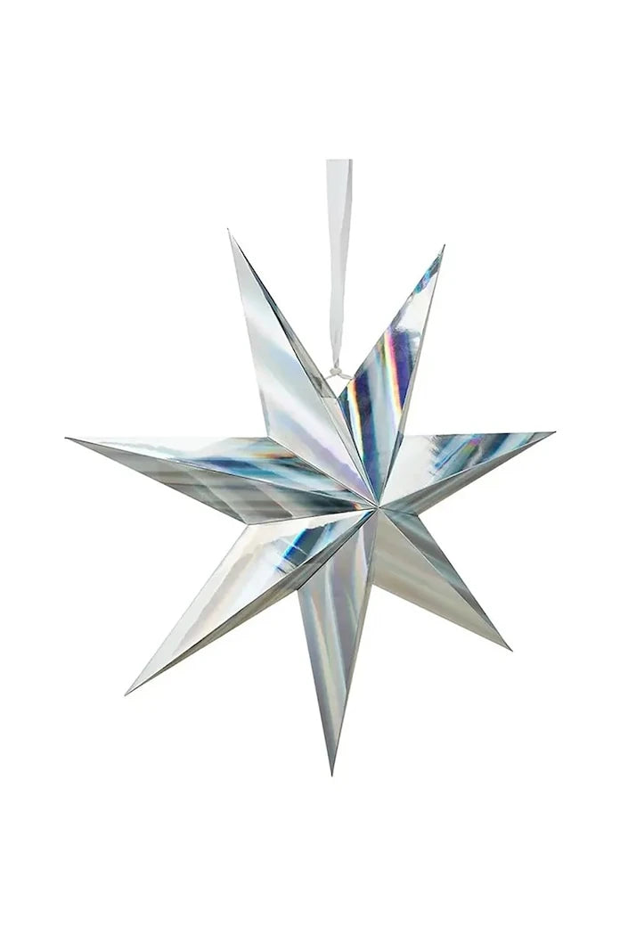 Коледна украса vtwonen Star Paper Iridescence