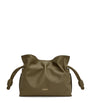 LOEWE Green Mini Leather Flamenco Purse