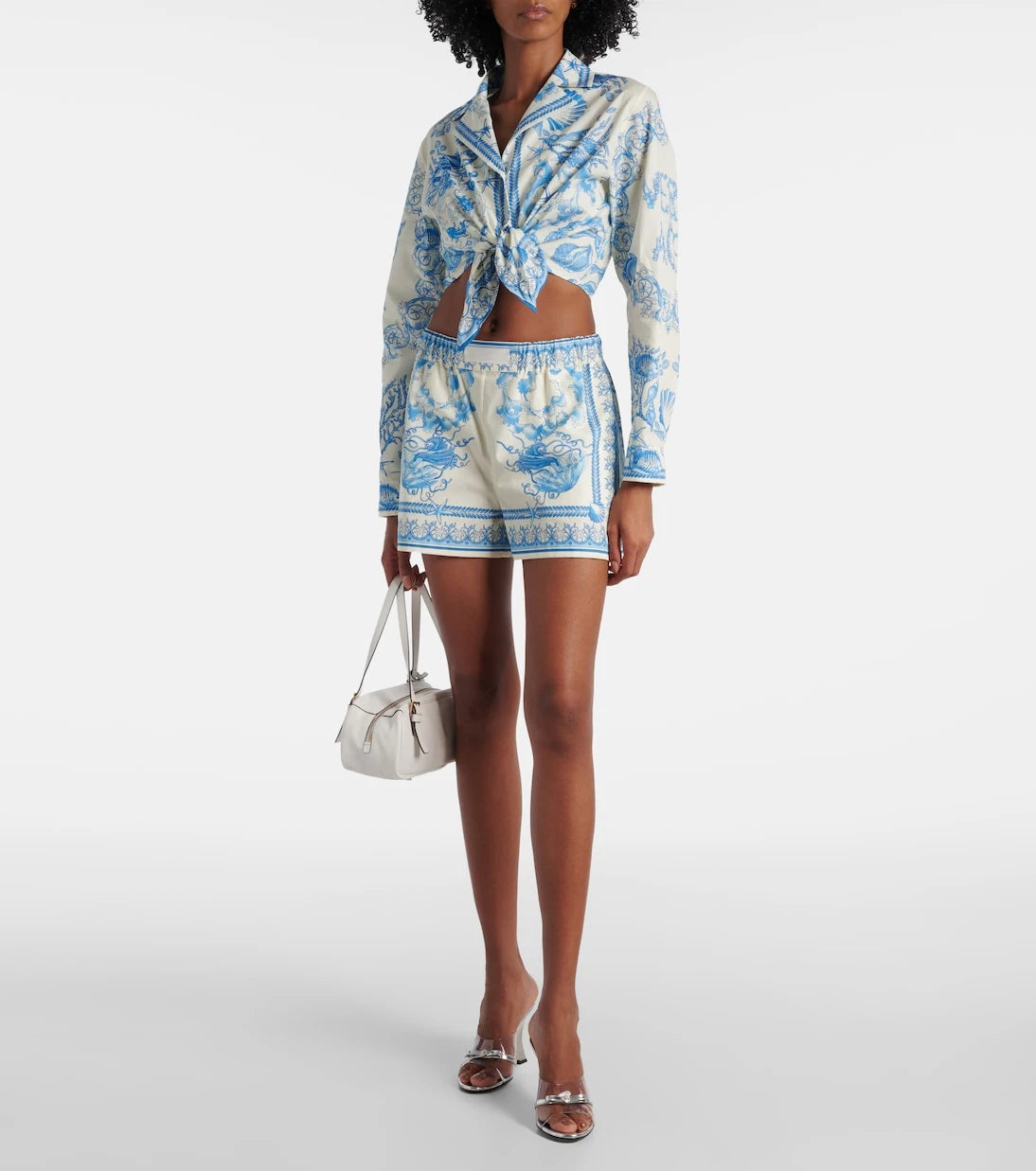 Versace - Underwater Barocco crop top