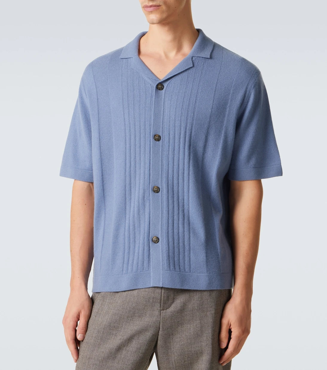 Le Kasha - Gerone knitted cashmere polo shirt