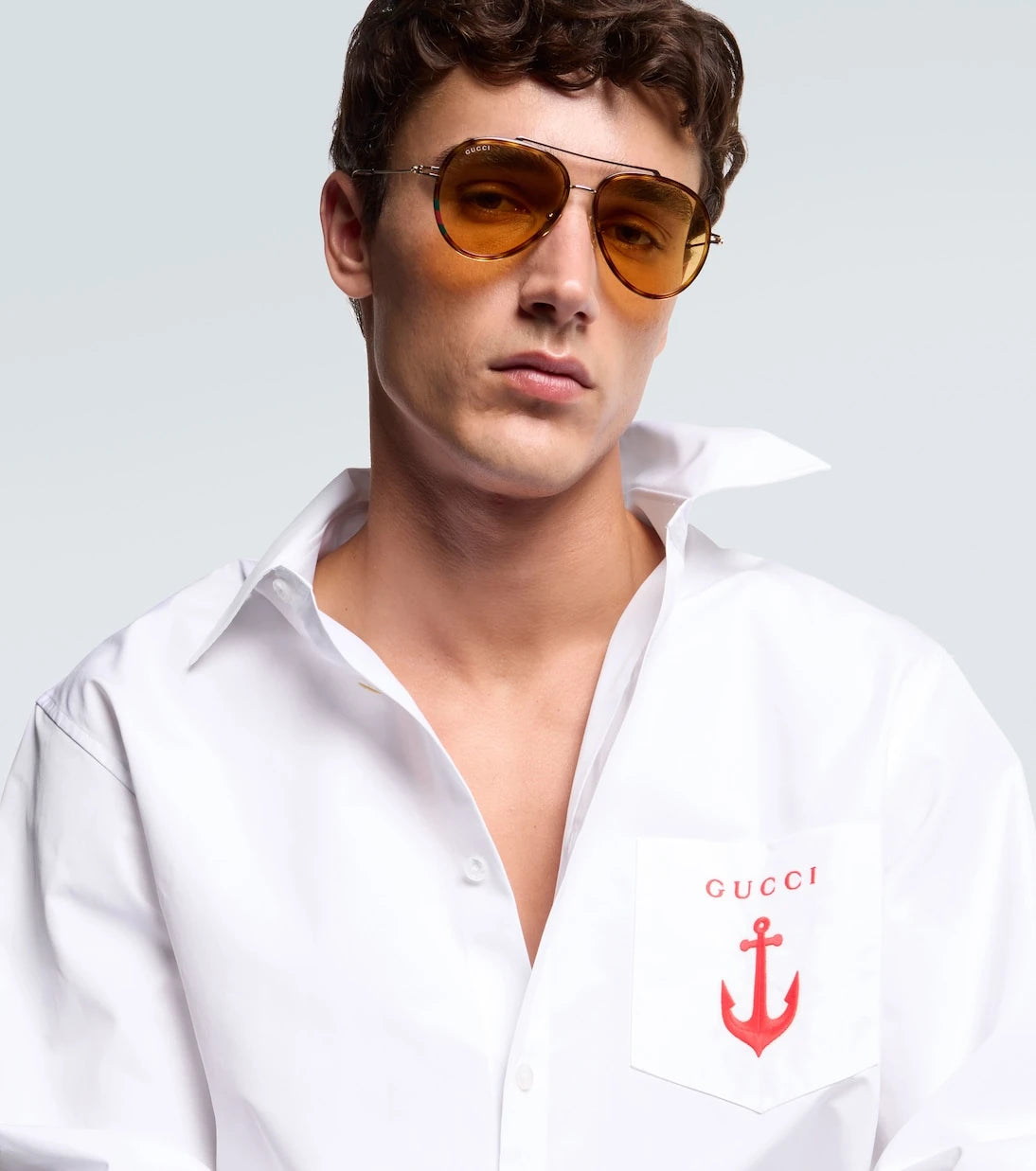Gucci - Double G aviator sunglasses
