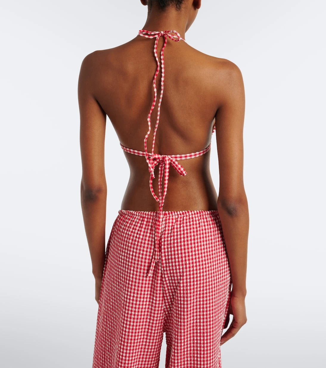 Montce - Emma gingham seersucker bikini top