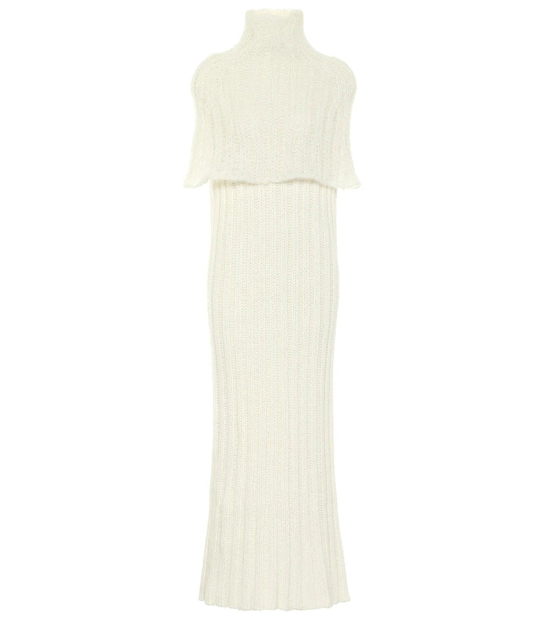 Jil Sander - Ribbed-knit wool-blend midi dress