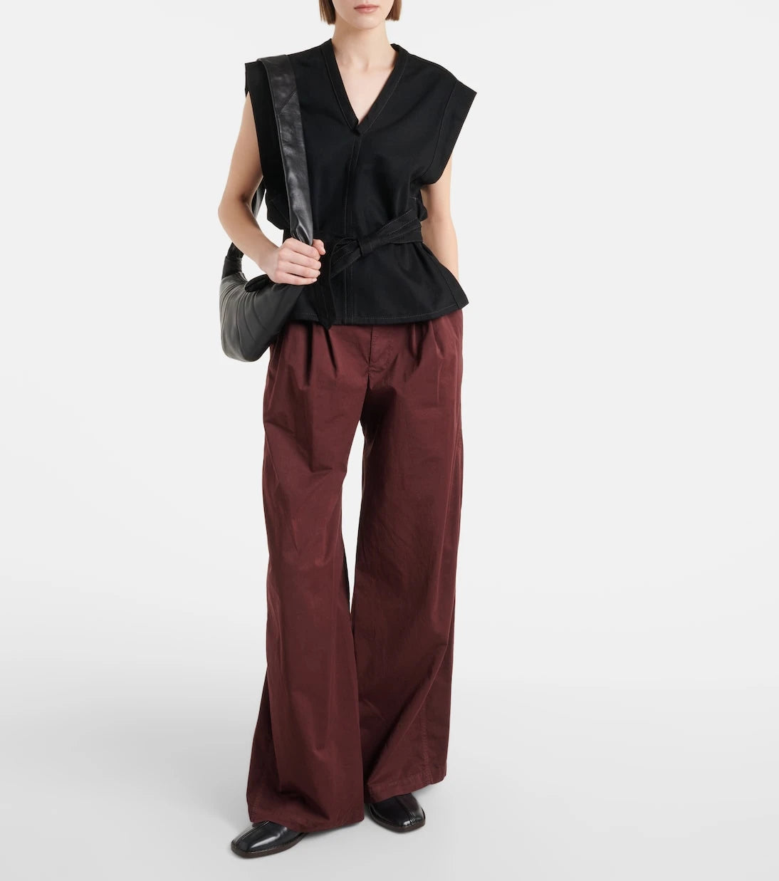 Lemaire - Chasuble belted denim top