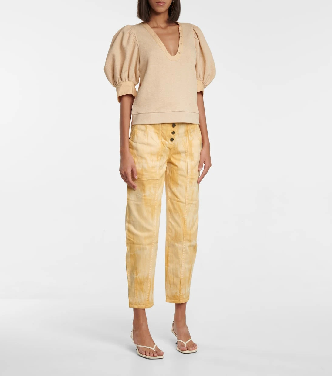 Ulla Johnson - Apollo tapered-fit tie-dye jeans