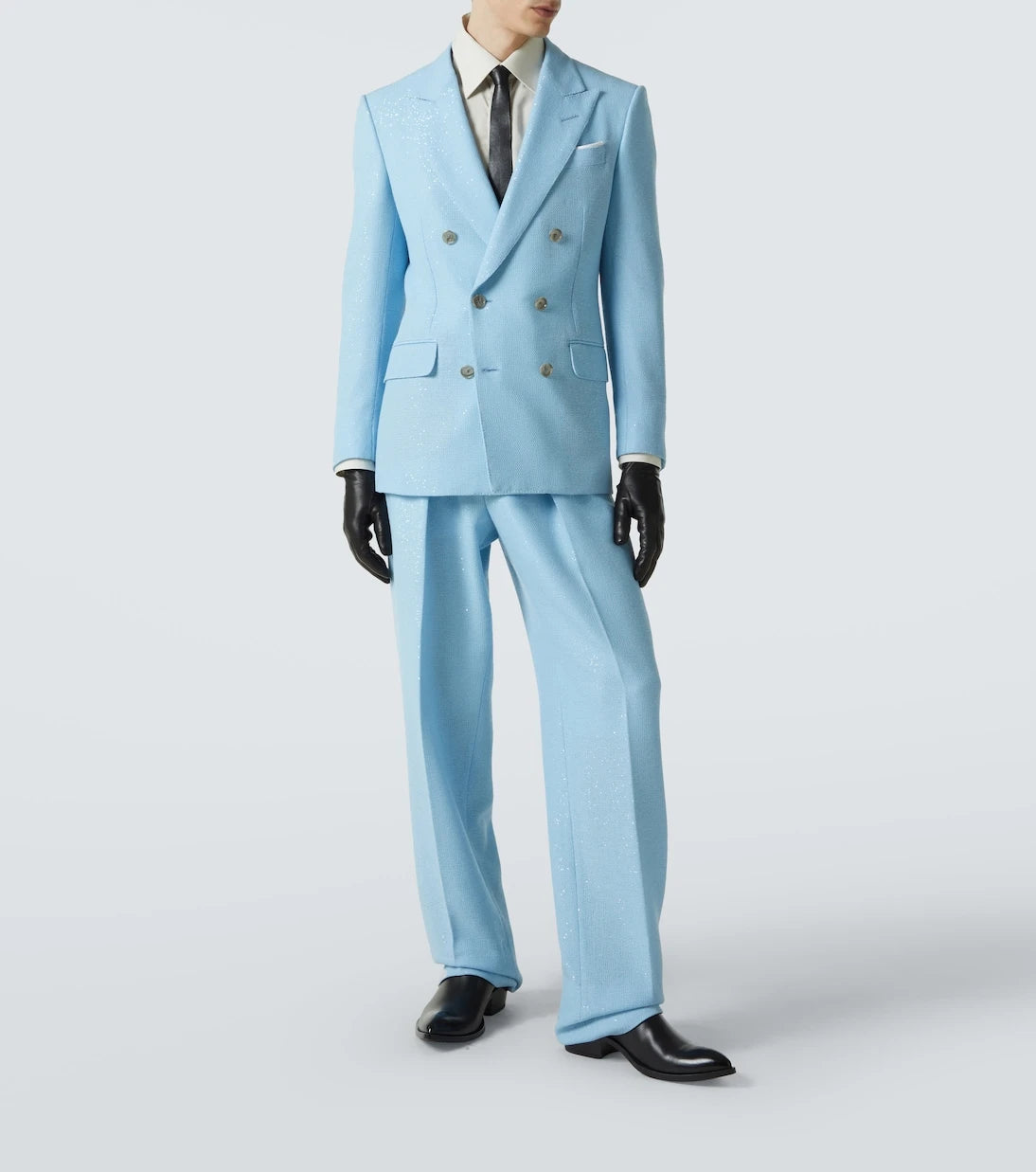 Tom Ford - Sequined wool-blend suit jacket