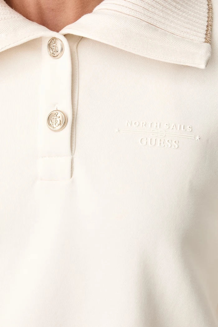 Guess Kadın Pamuklu Sweatshirt X NORTH SAILS