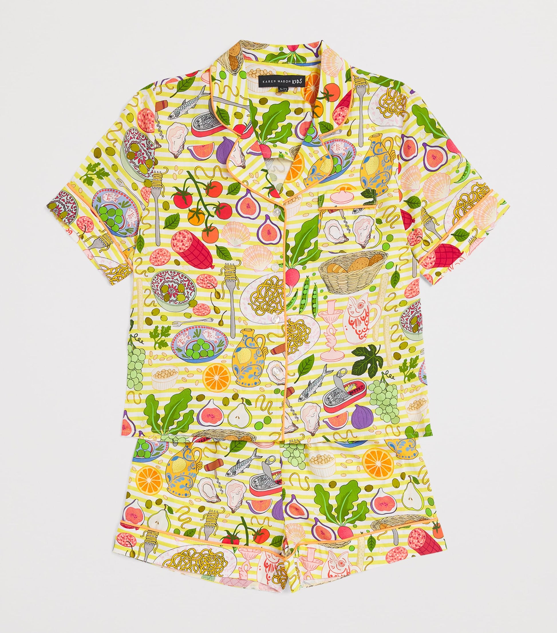 KAREN MABON KIDS Antipasti Print Short Pyjama Set (2-13 Years)