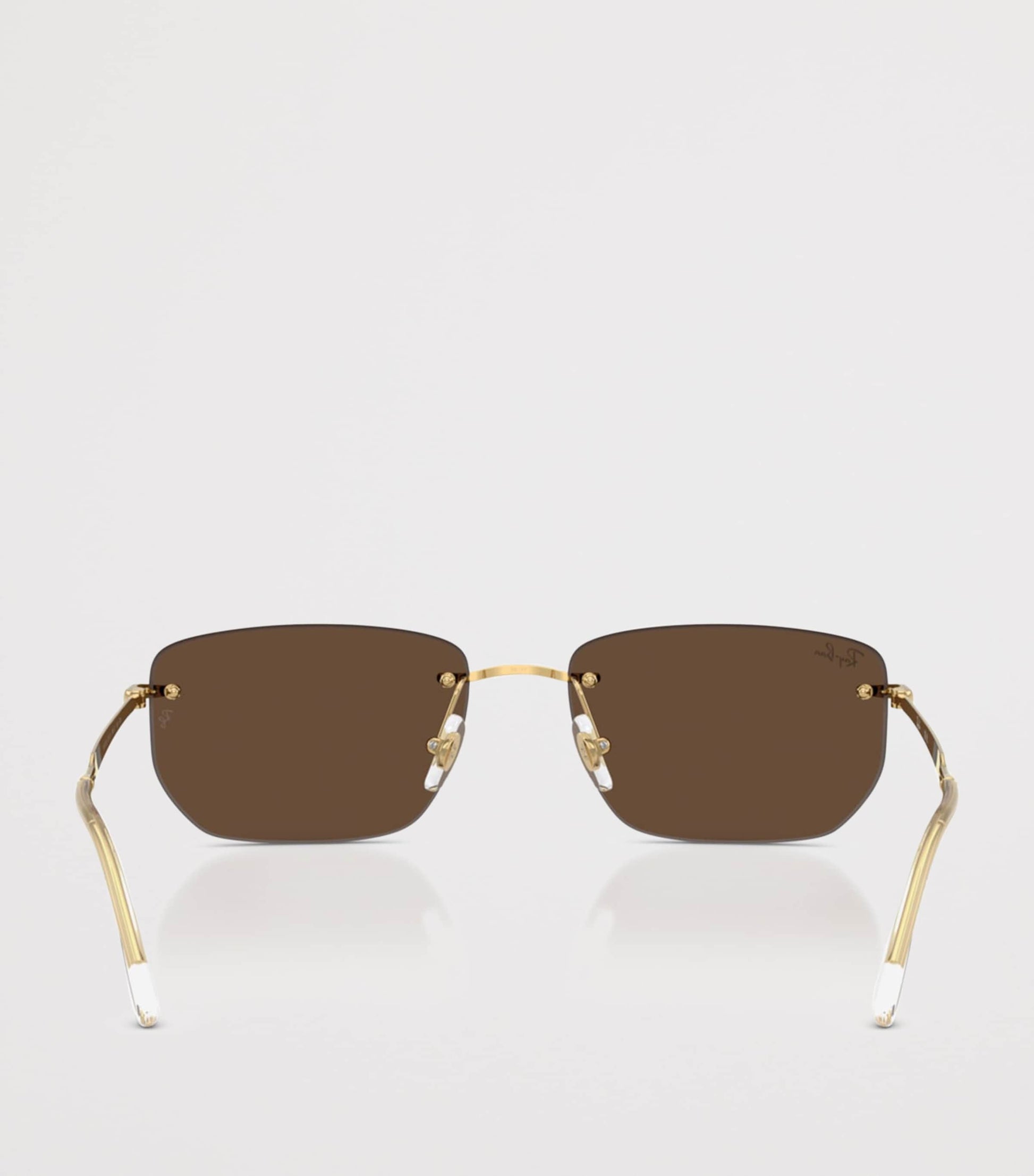 Ray-Ban Gold RB3768 Metal Irregular Sunglasses