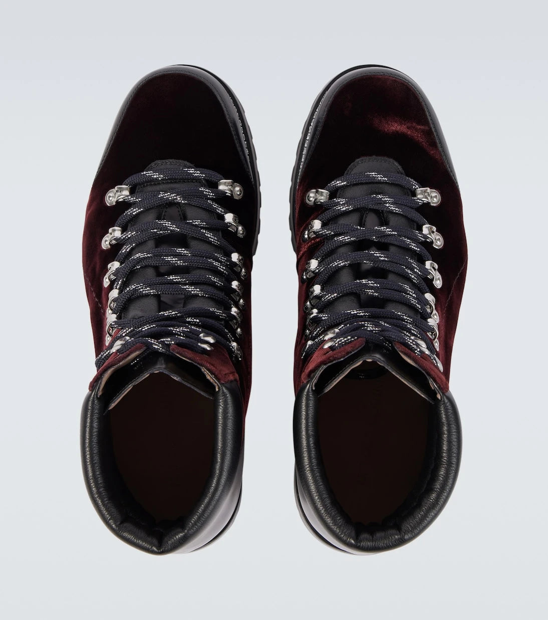 Manolo Blahnik - Janka leather-trimmed velvet combat boots