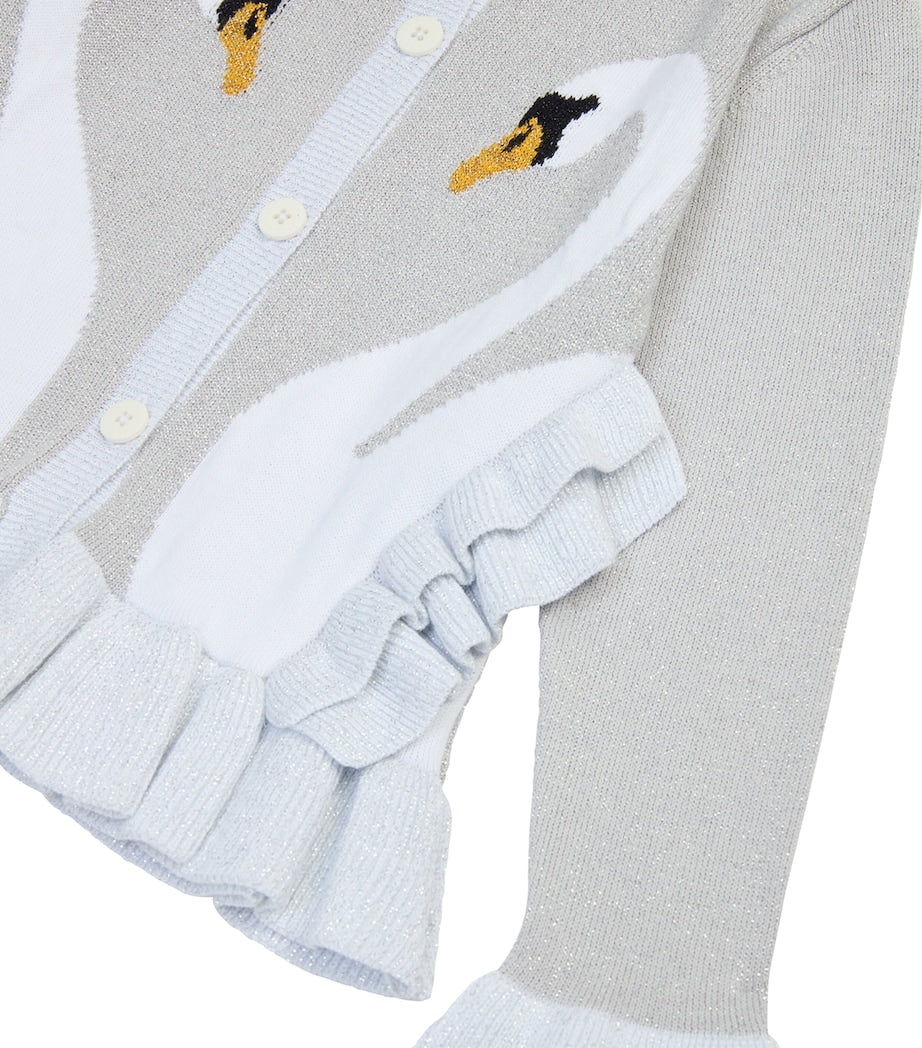 Stella McCartney Kids Swan-Print Cardigan (3-14+ Years)