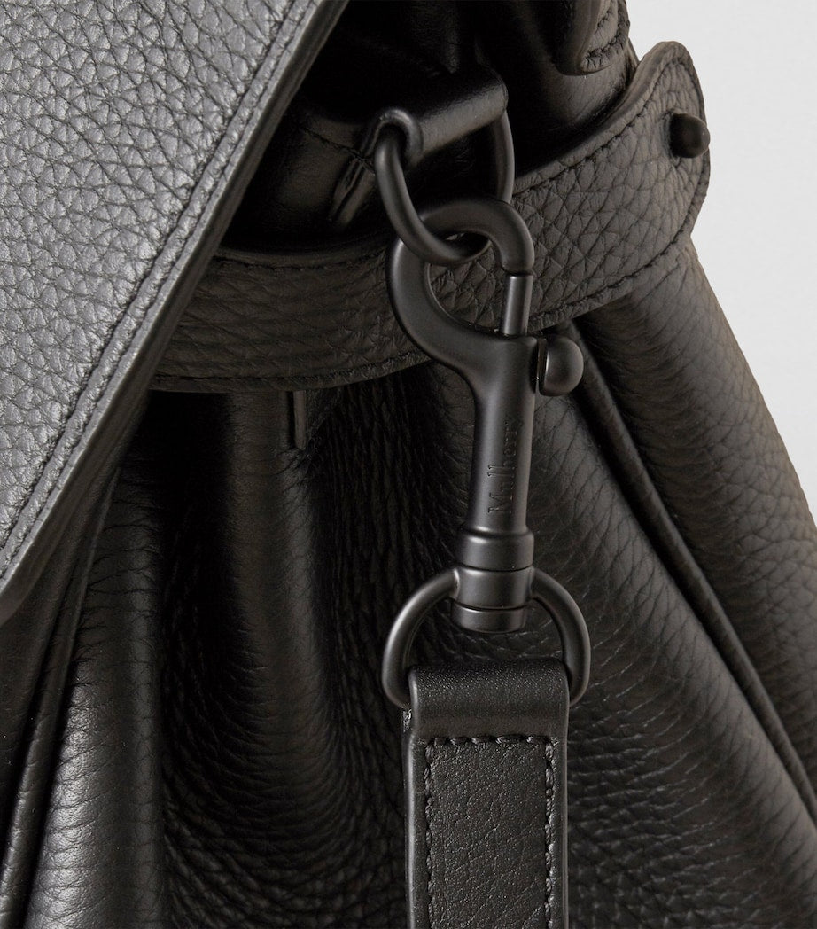 Mulberry Black Oversized Leather Alexa Cross-Body Bag