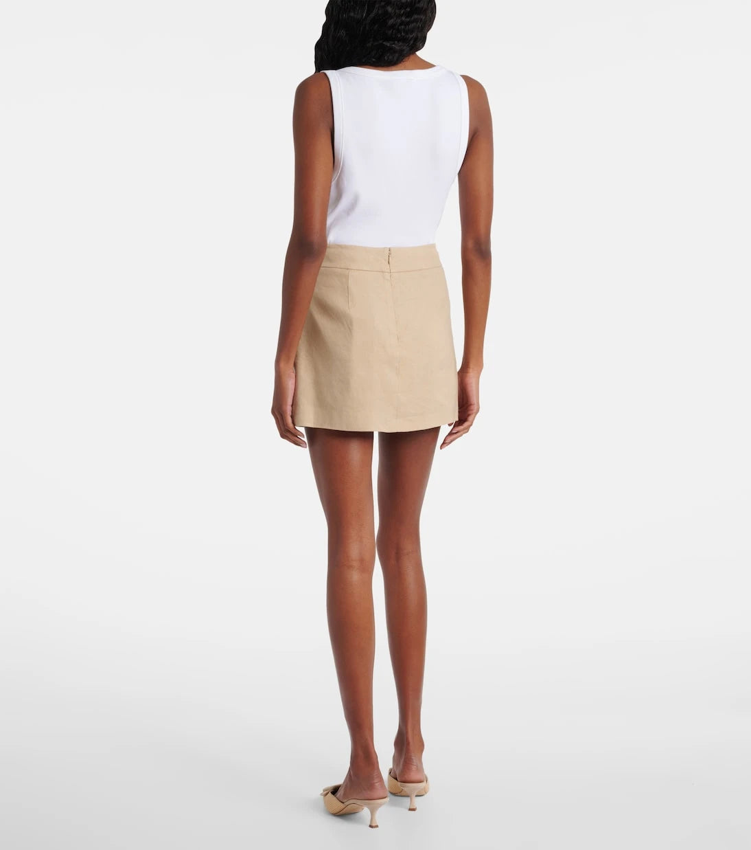 Veronica Beard - Alvara linen-blend skort