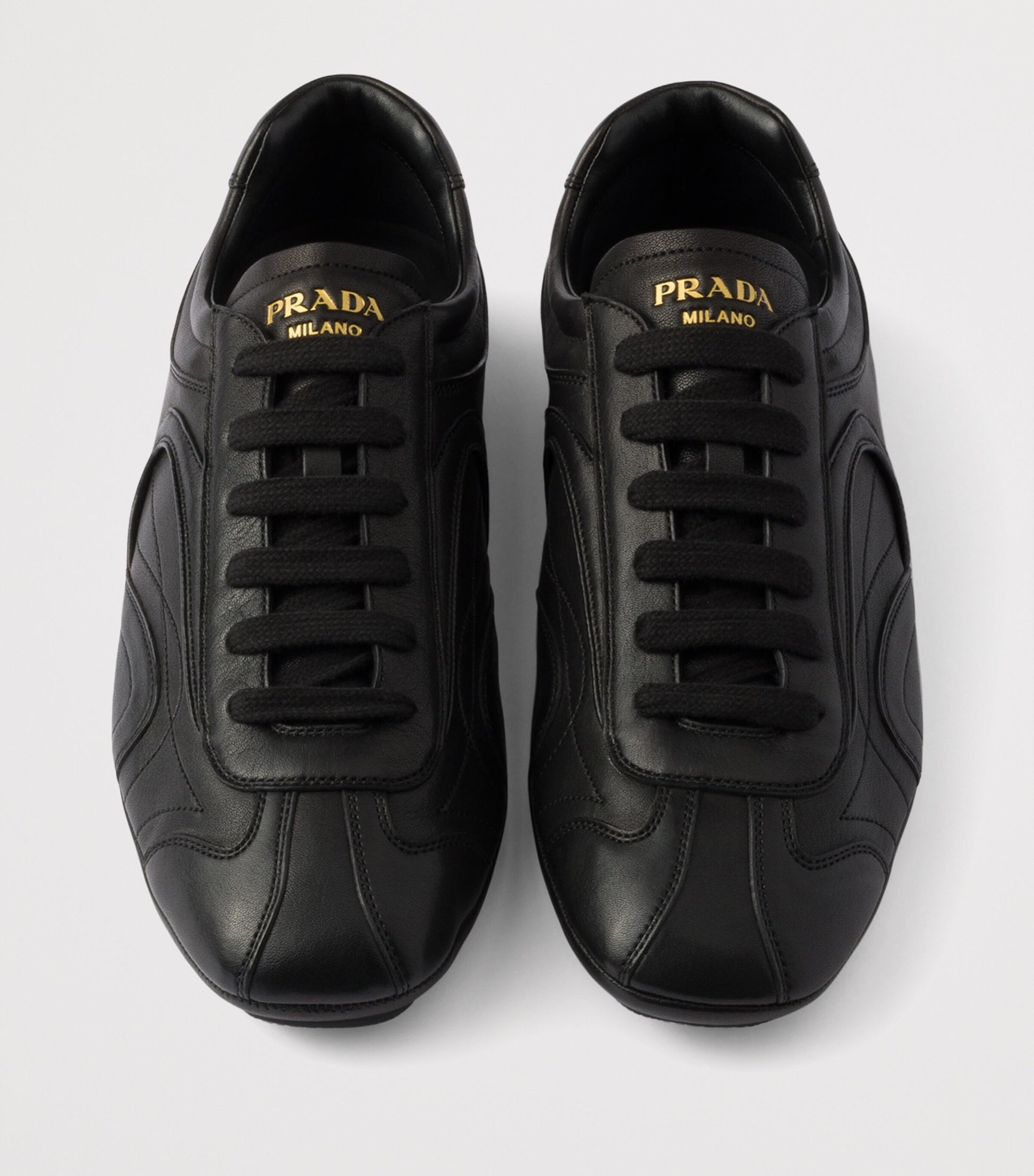 Nappa Leather Antiqued Sneakers