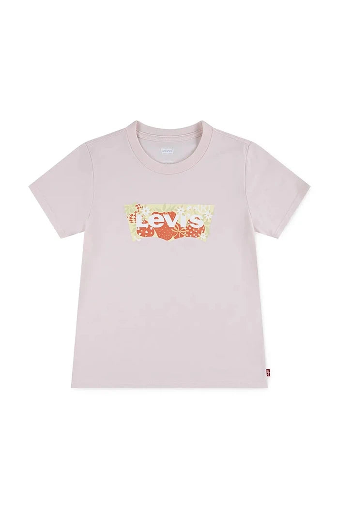 Детска тениска Levi's STRAWBERRY SS BATWING TEE