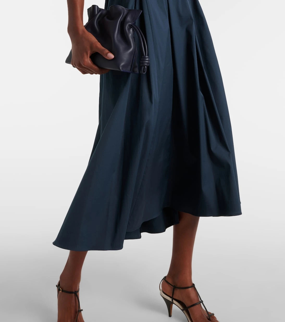'S Max Mara - Preston cotton-blend poplin midi dress