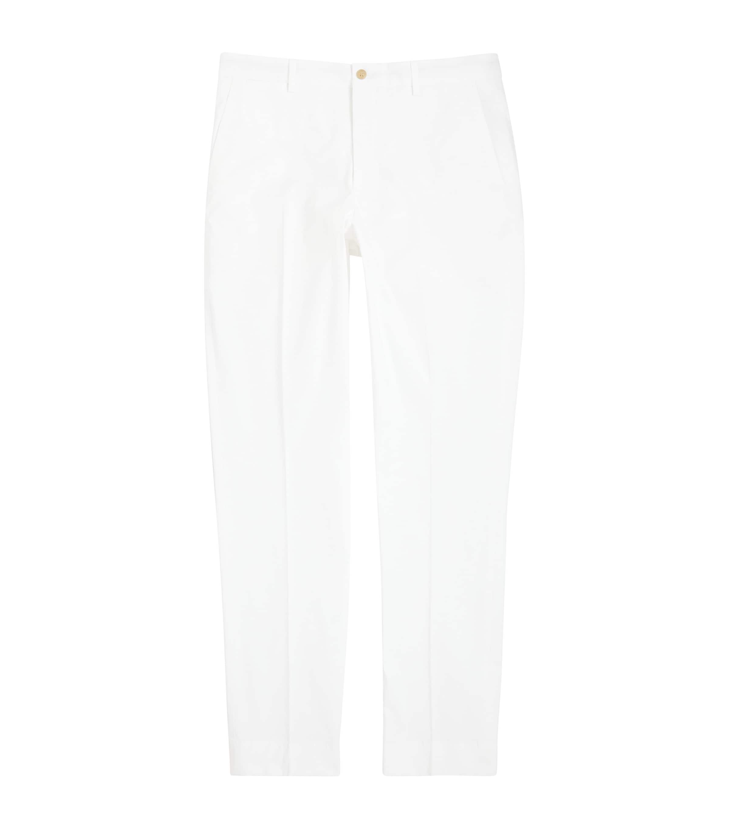 Cotton-Blend Straight Chinos