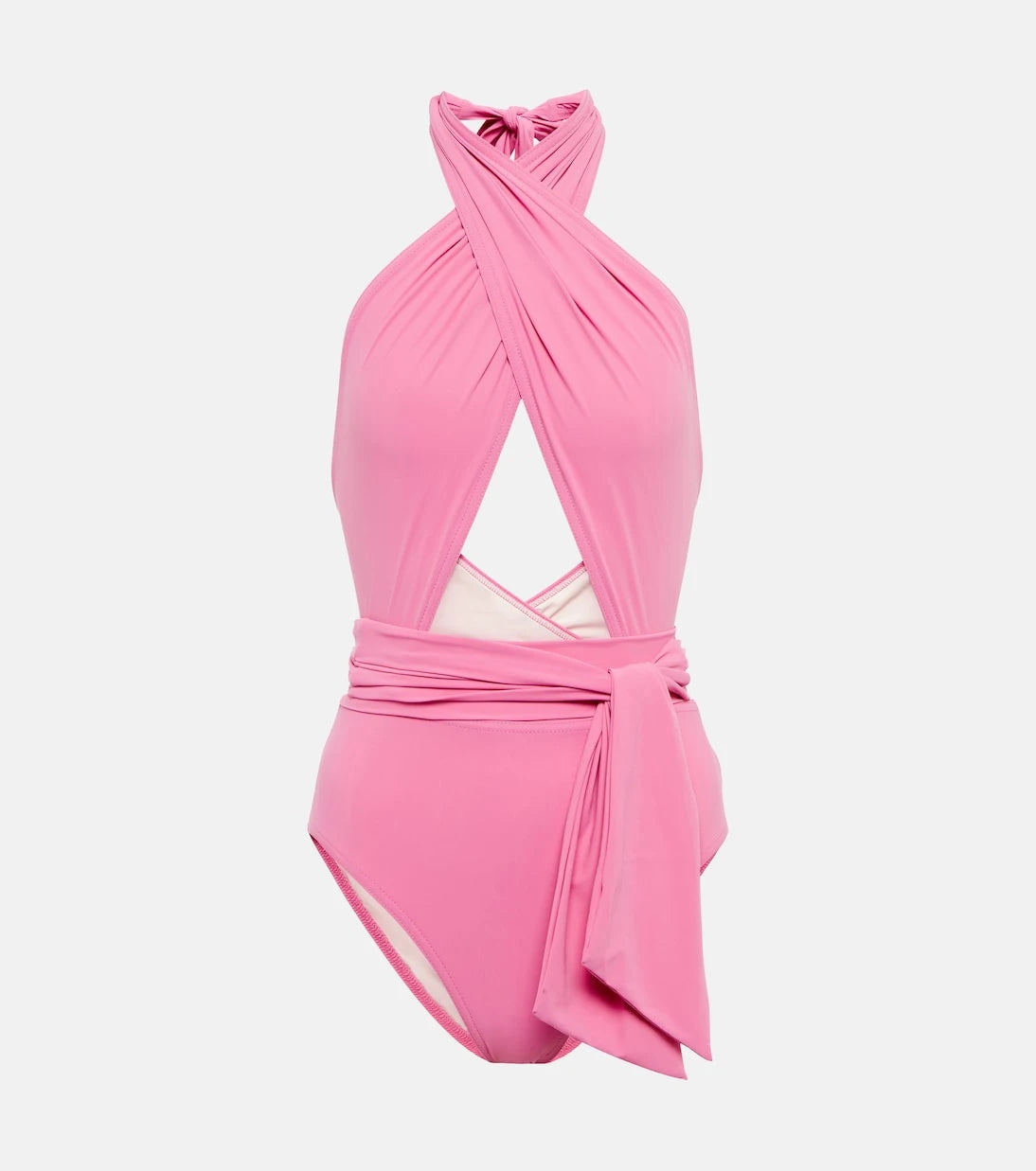 Karla Colletto - Cutout halterneck swimsuit
