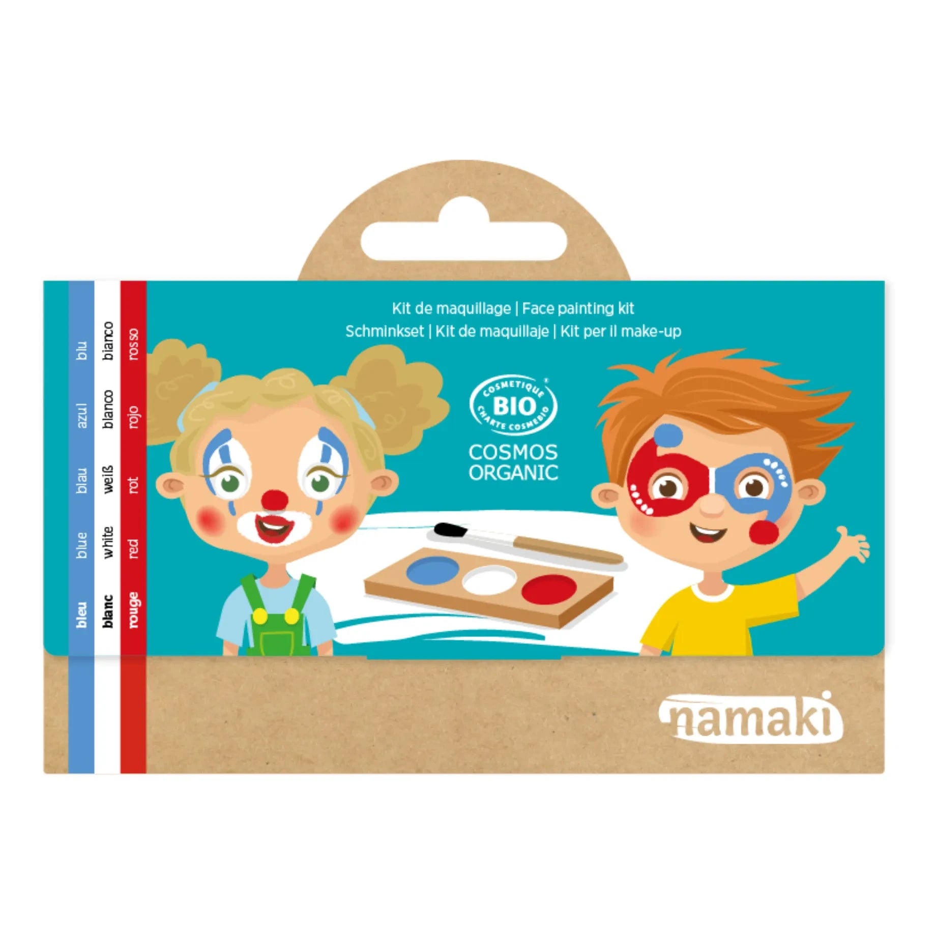 Namaki - Clown & Harlequin 3 Shades Makeup Kit  | Blue