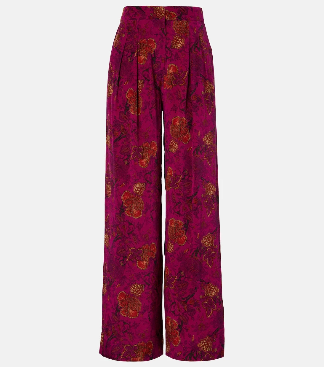 Ulla Johnson - Aviva silk crêpe de chine wide-leg pants
