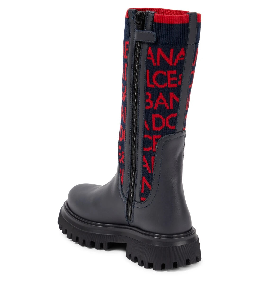 Dolce&Gabbana Kids - Logo leather ankle boots