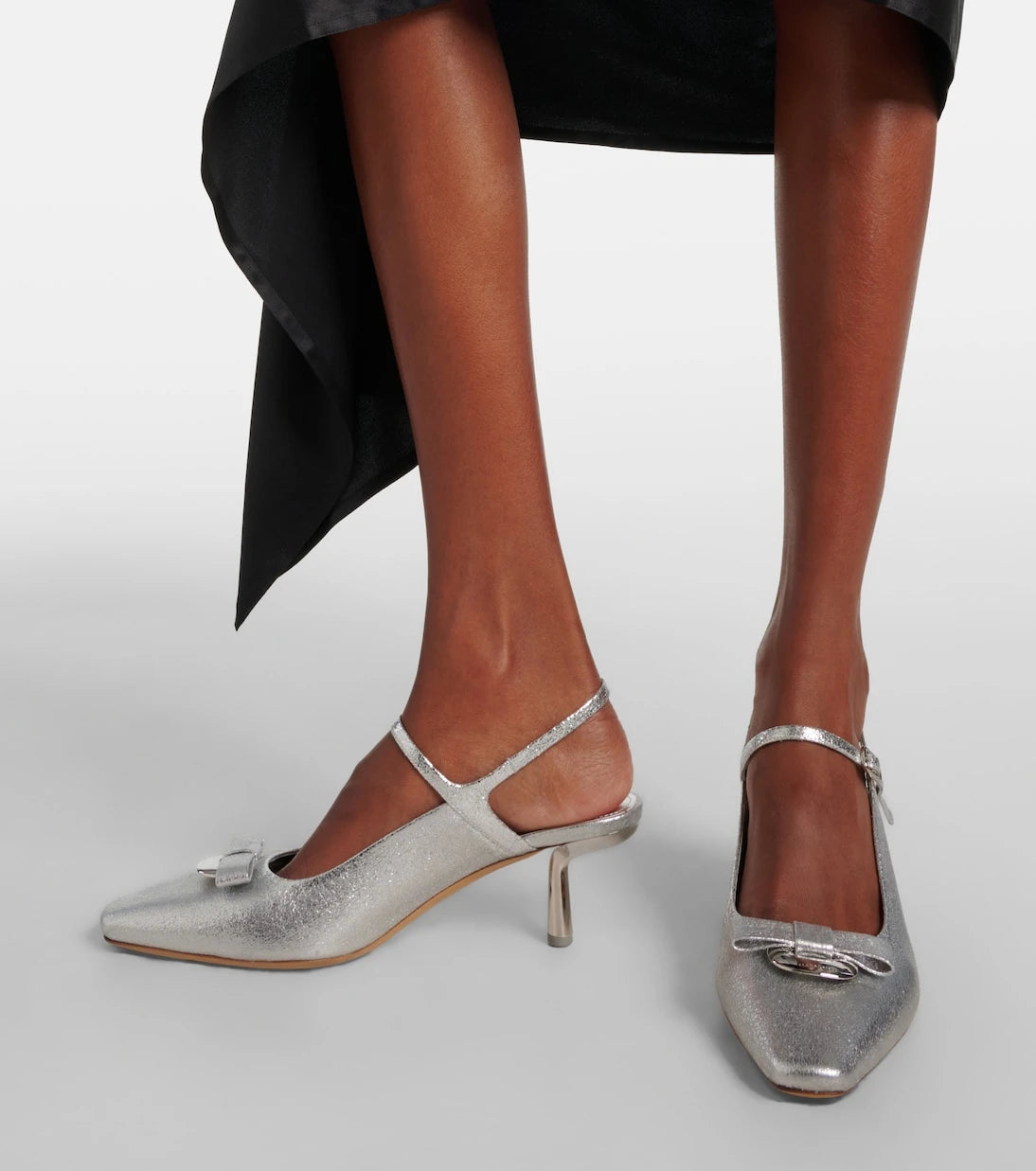 Ferragamo - Ophelia 55 leather slingback pumps