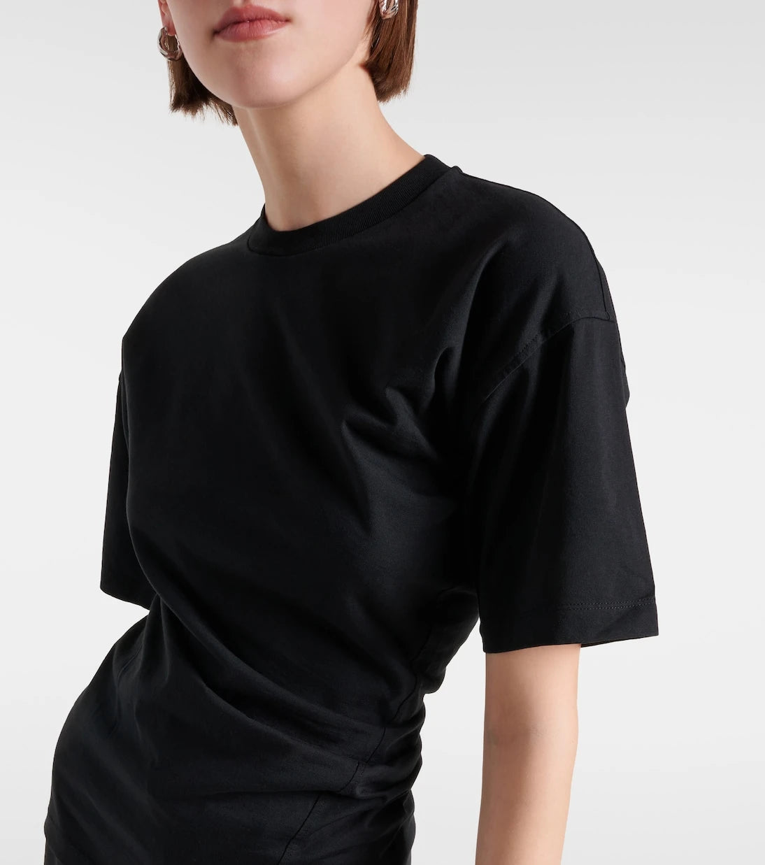 Toteme - Gathered cotton jersey T-shirt