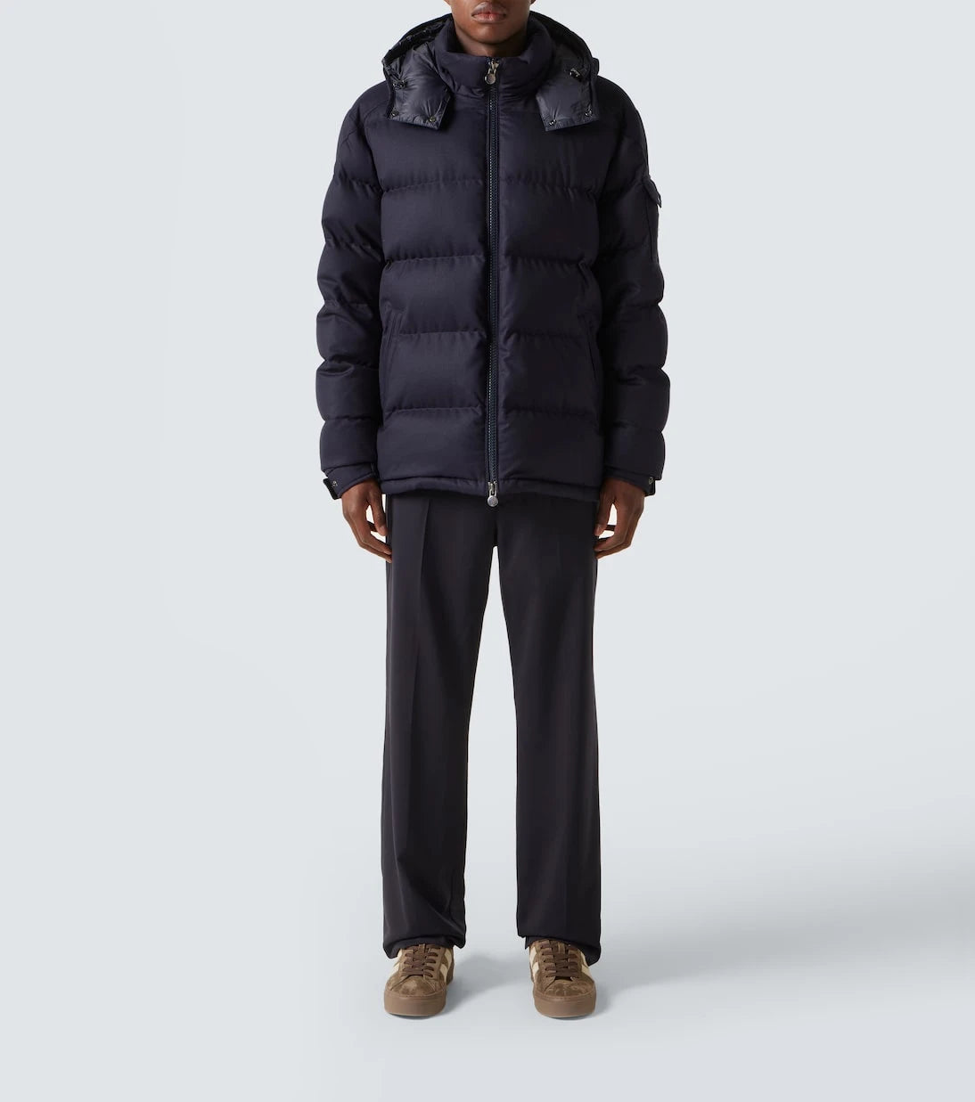 Moncler - Montgenevre wool flannel down jacket