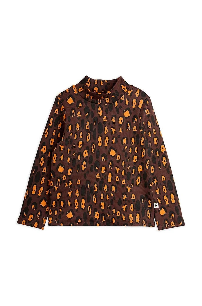 Детска блуза с дълги ръкави Mini Rodini Leopard