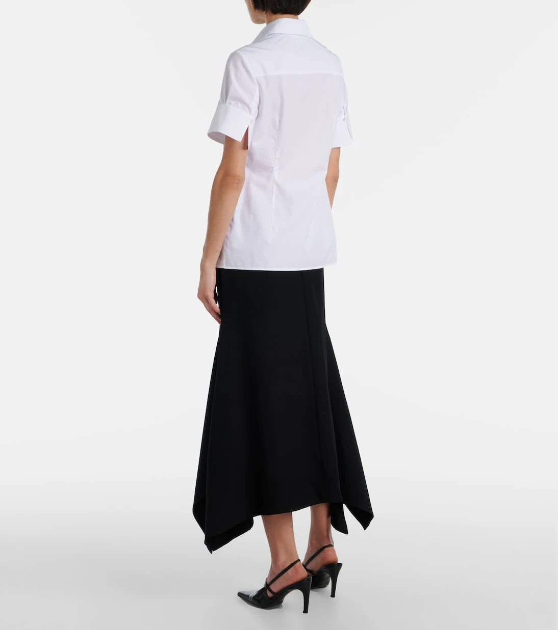 Erdem - Embroidered cotton poplin shirt