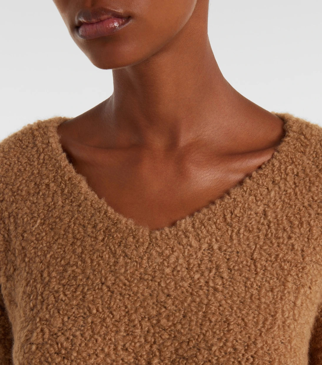 Max Mara - Pantera camel hair and silk sweater