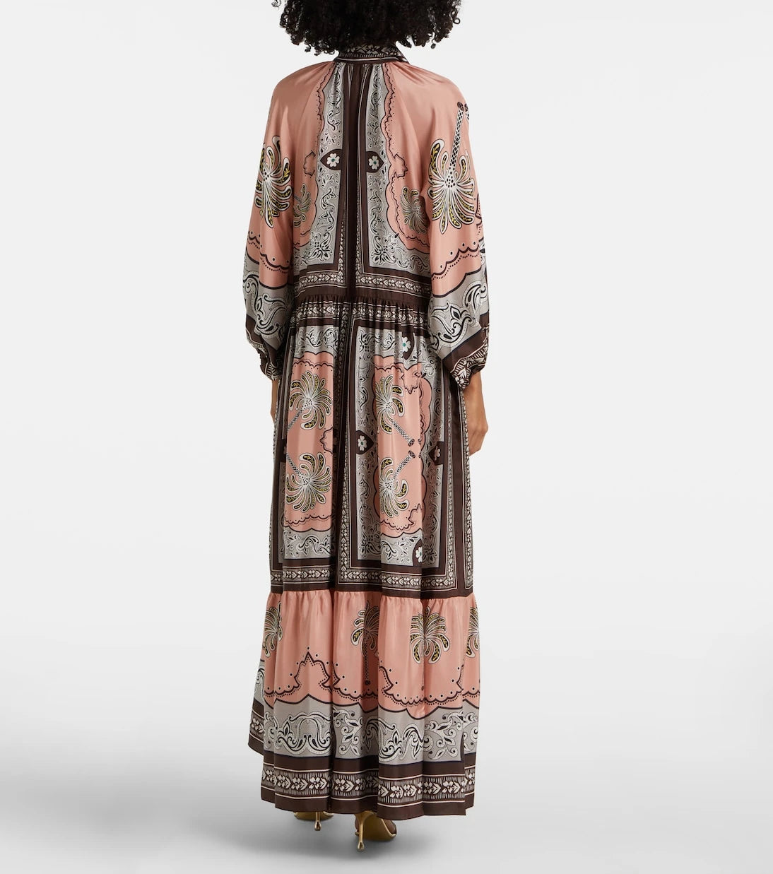 La DoubleJ - Athena printed silk maxi dress