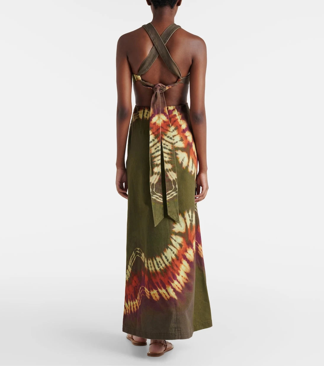 Alémais - Marilyn dyed denim midi dress